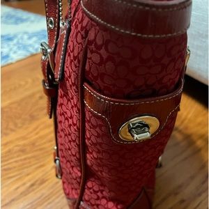 Red Coach Handbag